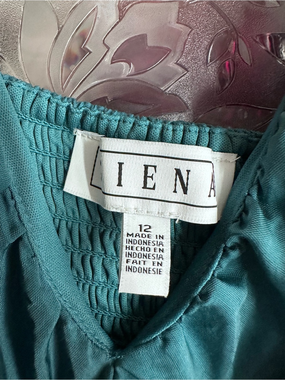 Sienna Sky Teal Ruffled V-Neck Tiered Maxi Dress - Picture 3 of 3